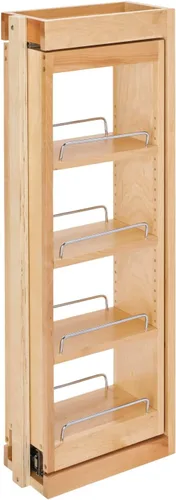 Vista 11 de Rev-A-Shelf Organizador de pared extraíble para armario de cocina, organizador de despensa deslizante con cierre suave en varios tamaños, madera