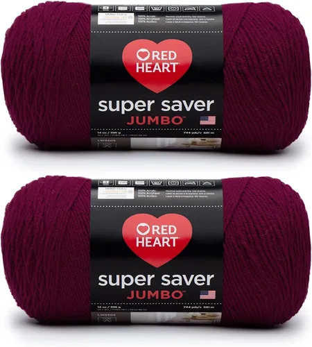 Vista 30 de Red Heart Super Saver Jumbo Ovillo de lana, Amatista