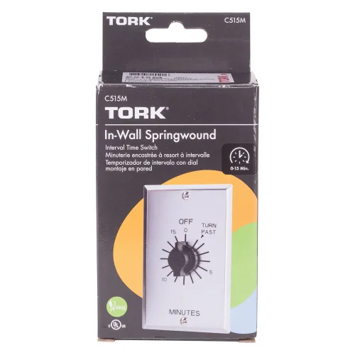 Vista 6 de Apagador de tiempo para pared con interruptor automático Sringwound estilo comercial serie C, 1