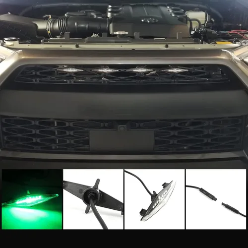 Vista 5 de Luces LED RGB para parrilla para Toyota 4Runner 2014-2019, TRD Pro 2014-2024 SOLAMENTE Front Grille LED light for 4Runner SR5,TRD Off-Road,Limited
