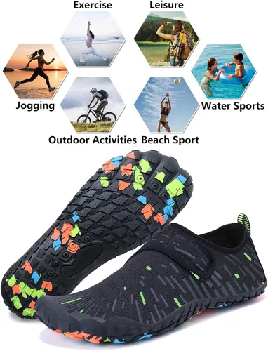 Vista 6 de PENGCHENG Mens Womens Water Shoes Sports Quick Dry Barefoot Athletic for Swim Diving Surf Aqua Pool Beach Yoga