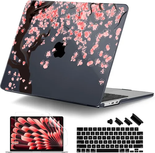 Vista 31 de DONGKE Funda compatible con M5 MacBook Air de 15 pulgadas 2026 2025-2023 A3448 A3241 A3114 A2941 M4 M3 M2 Pantalla de retina líquida Touch ID