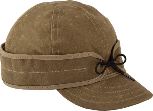 Vista 9 de Stormy Kromer Gorra de algodón encerado aislada, sombrero de otoño ligero con orejeras, resistente al agua, sombrero de 3 estaciones