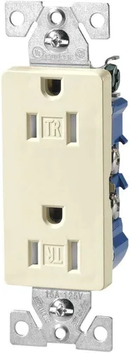 Vista 3 de EATON Cableado TR1107A Receptáculo resistente a manipulaciones con caja y proporciona una mejor protección, acabado almendra