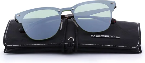 Vista 5 de MERRYS hombres y mujeres clásico retro remache gafas de sol 100 UV S8208