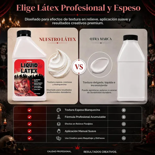 Vista 8 de Látex Monstruo líquido, pinta 16 onzas, crea Monster/Piel Zombie y FX.
