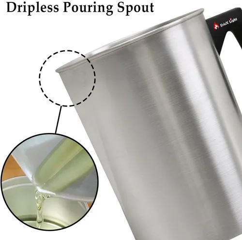 Vista 4 de EricX Light Olla para Verter para Hacer Velas, 4 libras, Pico Vertedor Sin Goteo y Mango Resistente al Calor, Olla Diseñada para Derretir Cera
