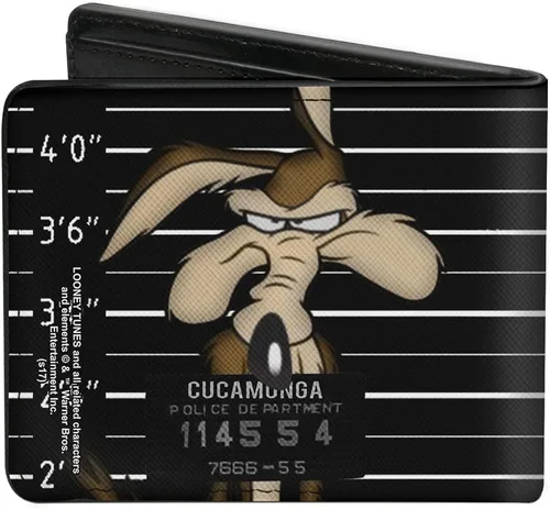 Vista 2 de Buckle-Down - Cartera de piel sintética con diseño de Wile E Coyote CUCAMONGA