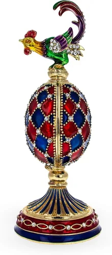 Vista 5 de BestPysanky Gallo con el reloj sorpresa Royal Inspired Easter Egg