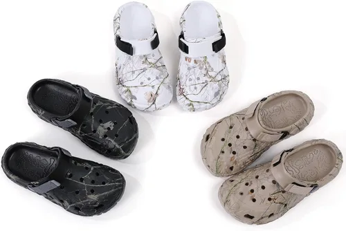 Vista 7 de Zuecos deportivos para hombre, sandalias deportivas al aire libre, zapatos de playa, zapatos de playa para interiores y exteriores, pantuflas