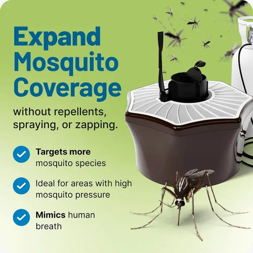 Vista 8 de Biogents Trampa para Mosquitos al Aire Libre Mosquitaire con Refuerzo de CO₂ y Señuelo SweetScent Alternativa Repelente Ecológica, Sin Pesticidas