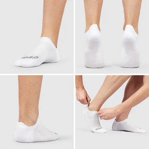 Vista 3 de GripGrab Calcetines de ciclismo invisibles clásicos que no se muestran - Tenis cortos y bajos para entrenamiento de verano para bicicleta giratoria