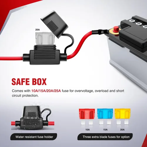 Vista 8 de Barra de luz LED Nilight. arnés de cableado, kit de 12 V, interruptor basculante, láser de 5 pines, interruptor de encendido y apagado impermeable