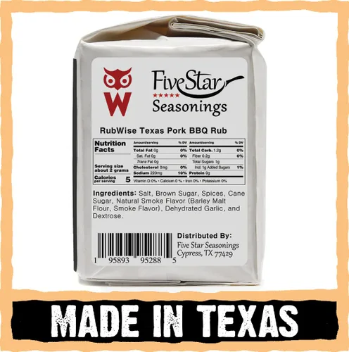 Vista 7 de Rubwise - Rub de pechuga y cerdo estilo Texas Style Rub para barbacoa y especias para ahumar y asar a la parrilla Masajes secos Ideal