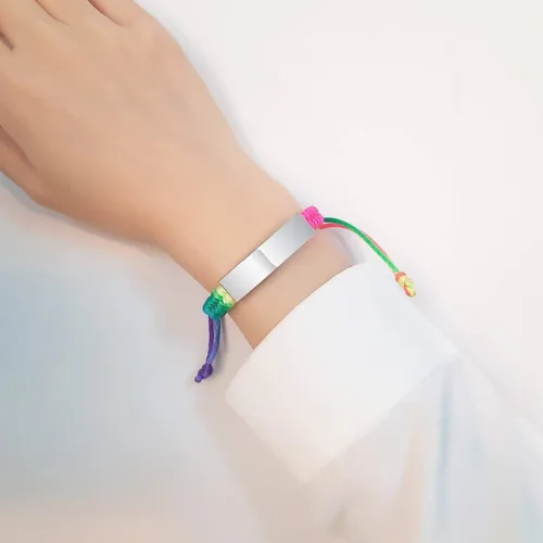Vista 6 de VNOX Pulsera de identificación de alerta médica de emergencia con grabado personalizado gratuito para mujeres, hombres y niños, 4-9 pulgadas