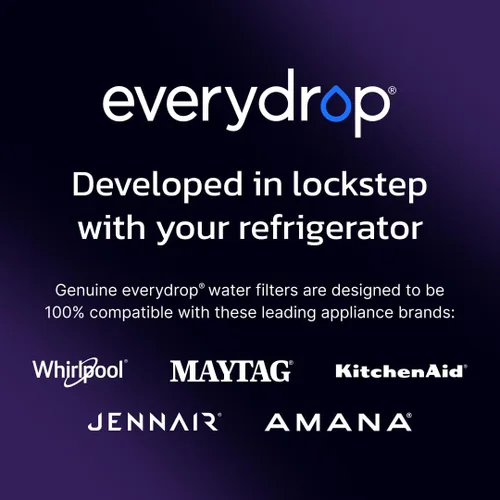 Vista 12 de Everydrop by Whirlpool - Filtro para refrigerador de hielo y agua 1, morado, EDR1RXD1