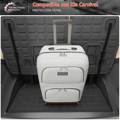 Vista 5 de alfombra de carga para maletero, protector de cubierta de asiento trasero de elastómero termoplástico