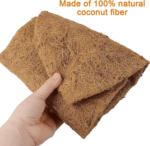 Vista 3 de 2 revestimientos de coco natural para macetas, revestimientos de cesta colgante de 24/30/36/48 pulgadas, forro de repuesto de fibra de coco