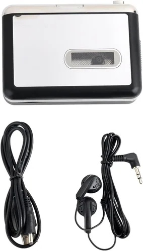 Vista 8 de Reproductor de casete portátil, convertidor de cassette USB a MP3, con función de reproducción, no necesita inversa automática de computadora