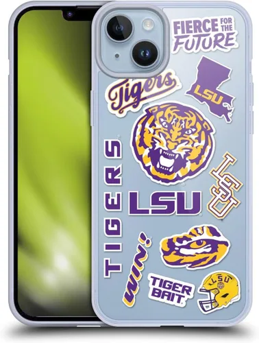 Vista 45 de Head Case Designs Funda de gel suave con licencia oficial de la Universidad Estatal de Louisiana LSU Camou compatible con Apple iPhone 7 Plus/iPhone
