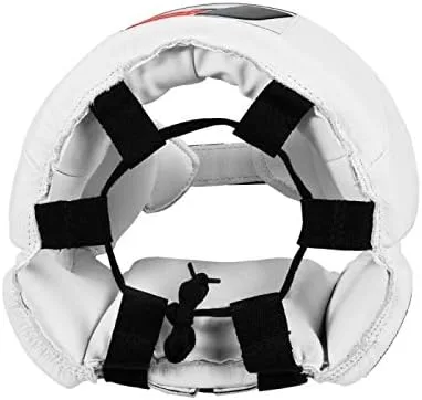 Vista 7 de Fighting Sports USA Boxing Comp Headgear (cara abierta), blanco, mediano