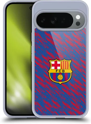 Vista 52 de Head Case Designs Funda de gel con licencia oficial del FC Barcelona Barca Crest Patterns [protección de grado militar] compatible con Google Pixel 3