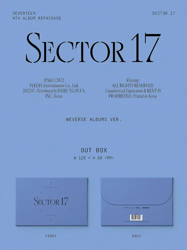 Vista 2 de 4th Album Repackage 'SECTOR 17' Weverse Albums Version Korean Edition