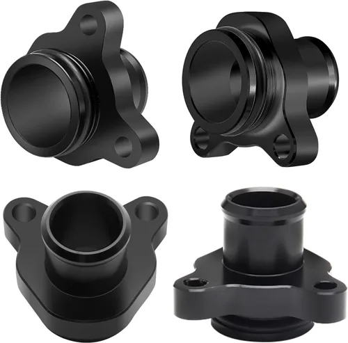 Vista 5 de Manguera de agua de aluminio compatible con BMW N51 N52 N53 N54 335i 335xi 135i 325i 330i 3.0L, reemplaza 11537544638 11537541992 (negro)