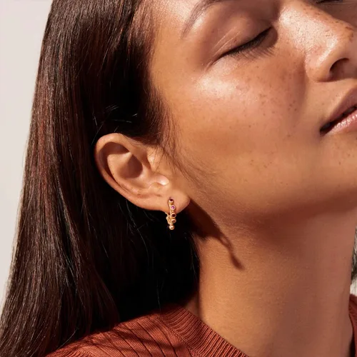 Vista 2 de MYEARS Women Huggie Earrings Gold Hoop 14K Gold Filled Small Simple Hypoallergenic Everyday Jewelry