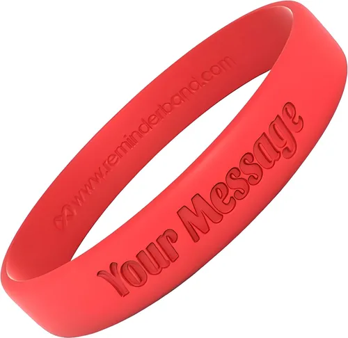 Vista 26 de Pulseras de silicona personalizadas de Reminderband, pulseras de silicona personalizadas, pulseras personalizables, pulseras personalizadas de goma