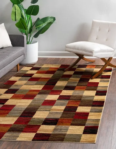 Vista 11 de Unique Loom Barista Collection - Alfombra Gava (2' 2" x 3' 1" Rectangular, Multi/ Marrón)