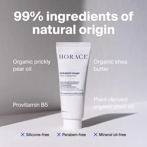 Vista 5 de HORACE Set de regalo con limpiador facial purificador, exfoliante facial suave e hidratante facial matificante, juego de cuidado de la piel