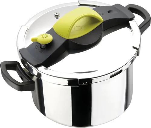 Vista 3 de SITRAM 711160 Sitra Pro - Olla a presión (8 L, acero inoxidable, mediana)
