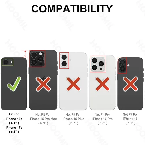 Vista 72 de HOOMIL Funda para iPhone 7 Plus/iPhone 8 Plus de 5.5 Pulgadas, sin amarillamiento, protección contra caídas, cubierta trasera dura transparente