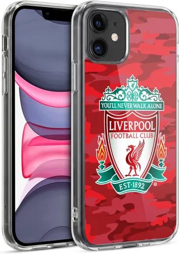 Vista 211 de Head Case Designs Funda de gel con licencia oficial del Liverpool Football Club Away Colourways Crest Camou [protección de grado militar] compatible