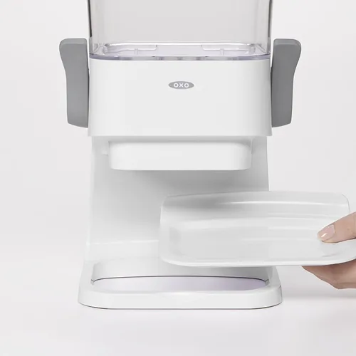 Vista 6 de OXO Good Grips Dispensador de cereales para encimera, transparente/blanco (paquete de 2)