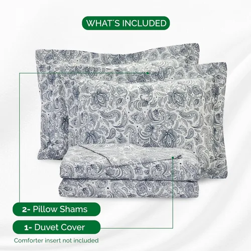 Vista 72 de Elegant Comfort Juego de funda de edredón de lujo de 3 piezas, colección de hotel de microfibra de alta calidad de hotel, 1500 hilos, funda