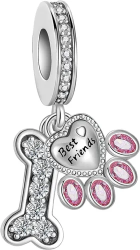 Vista 43 de Dije de girasol con diseño de estrella y luna y elefante para pulsera, collar de plata de ley 925, dijes de corazón de amor para mujer, regalo