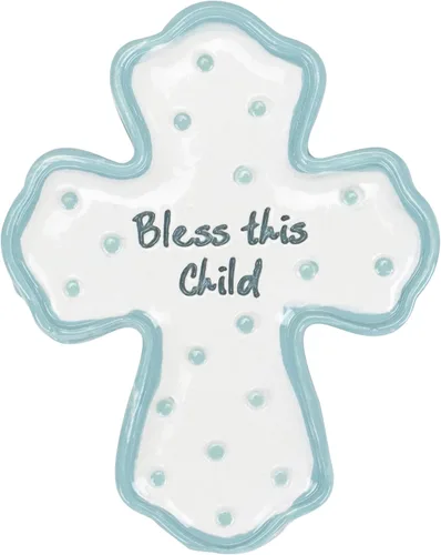 Vista 5 de Roman Giftware Inc., regalos para niños, bebé nuevo, caja de 0.75 pulgadas de alto con rosario, religioso, inspirador, duradero (2 x 2 x 1)