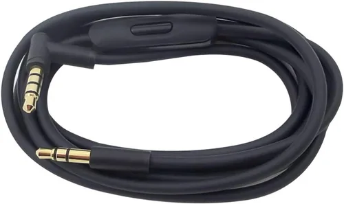 Vista 5 de Cable de audio de repuesto con micrófono en línea y control compatible con Beats Solo 2 Solo 3 Solo 4 Studio Studio 3 Pro Detox Wireless Mixr