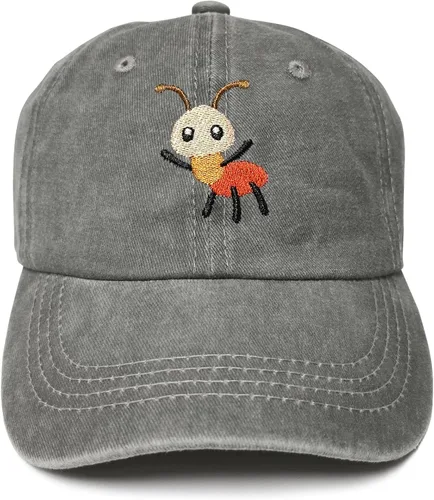 Vista 34 de Gorras de béisbol bordadas con animales para niño y niña