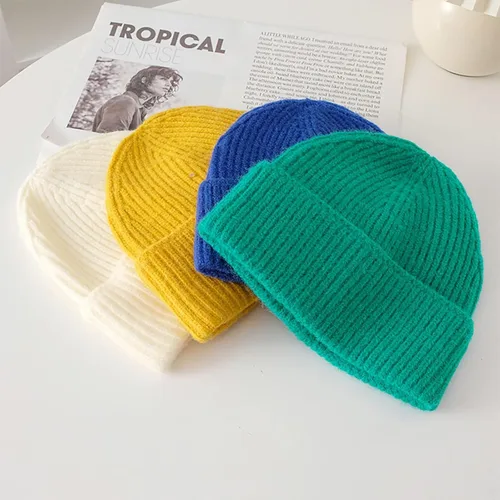 Vista 5 de Gorro de algodón holgado, elástico, hip-hop, cálido, unisex, holgado, ligero, para mujer