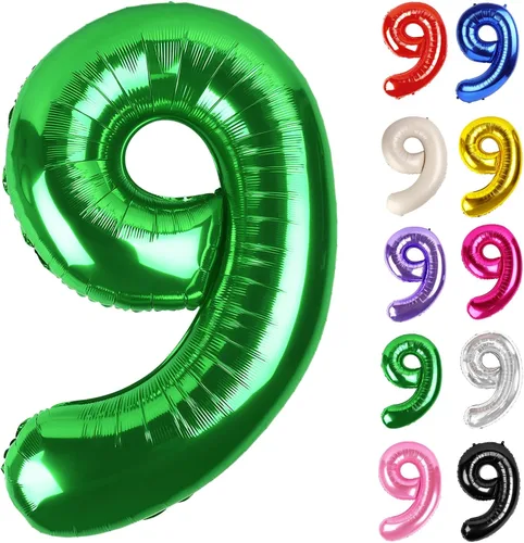 Vista 19 de Globo negro del número 0 de 40 pulgadas – globo número 0, decoraciones