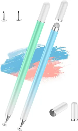 Vista 19 de Bolígrafos Stylus para iPad, Luntak 3 en 1 Bolígrafo de Punta, Punta de Fibra y Disco Transparente Stylus Capacitivo Lápiz iPad para Apple