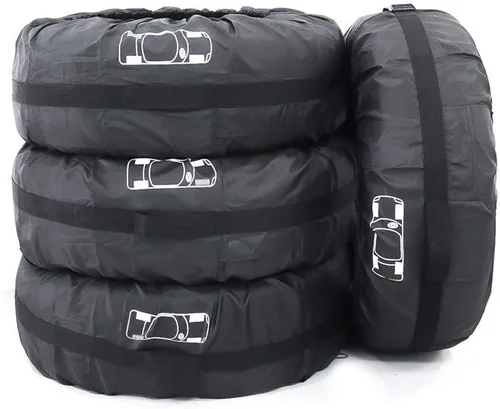 Vista 9 de FLR Cubierta de neumático de 31 pulgadas de diámetro, plegables, con 4 fundas de protección de fieltro de rueda, bolsas de almacenamiento