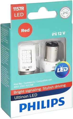 Vista 3 de Philips Automotive Lighting 1157ALED Ultinon LED (ámbar), paquete de 2