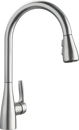 Vista 3 de BLANCO, Cromo pulido 442207 ATURA - Grifo de cocina de doble pulverización, 1.5 GPM
