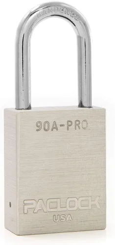 Vista 67 de PACLOCK Candado de la serie 90A-PRO, compre American Act obediente, aluminio anodizado marrón, cilindro de 7 pines de alta seguridad con 1 llave por