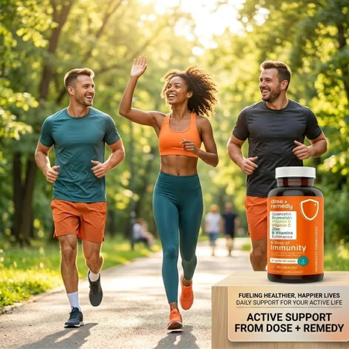 Vista 6 de Una dosis de quercetina de inmunidad con vitamina C y zinc, vitamina D, 500 mg de quercetina bromelina con equinácea y vitaminas B, suplemento