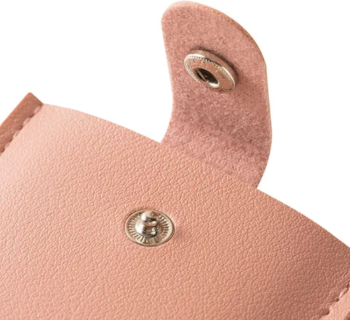 Vista 6 de Cardcarie - Organizador de tarjetas extraíble personalizado, bolsa organizadora de tarjetas de cuero con cierre a presión, tarjetero extraíble